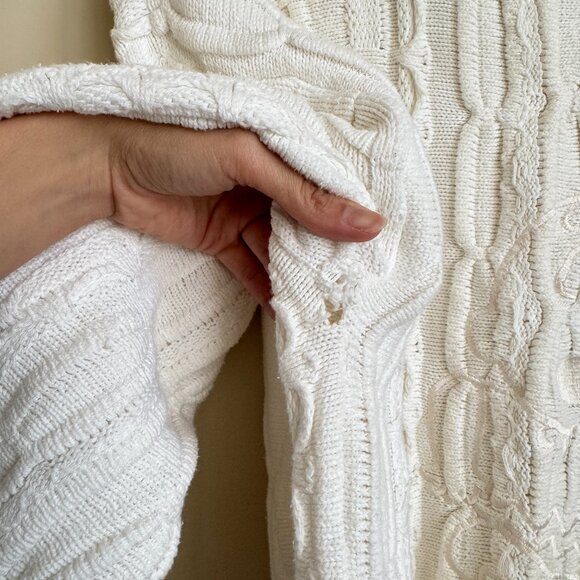 VINTAGE RARE COOGI STYLE CHARLIE BROWN BRAND CHARLIE EMBROIDERED KNIT SWEATER XL - Picture 8 of 12